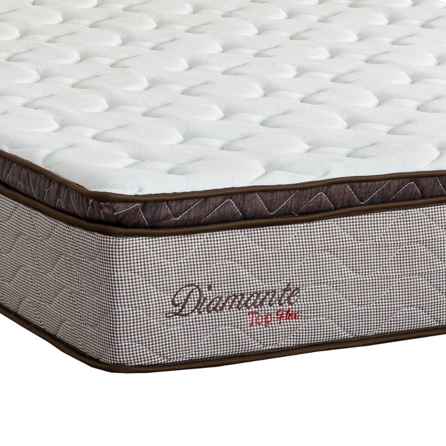 Colchão Casal 138cm Top Flex Diamante com Pillow | Design