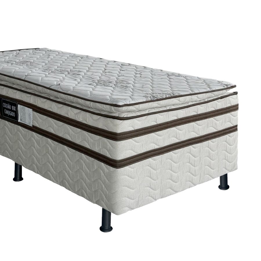 Cama Box Solteiro Master 88x64 com Pillow - Design Colchões