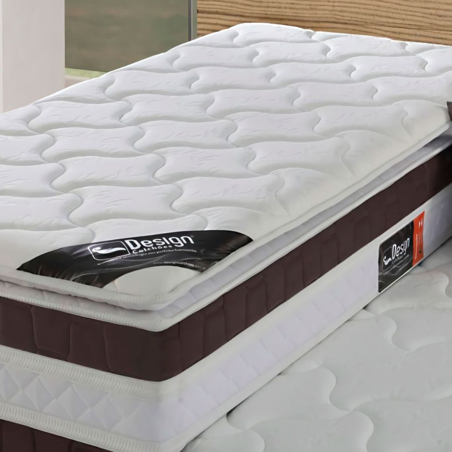 Cama Box Solteiro Ouro com Cama auxiliar - Design - colchões