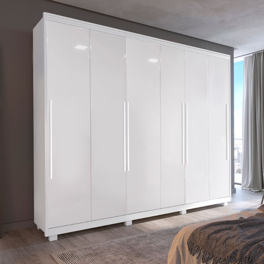 Guarda Roupa Casal Mary 6 Portas