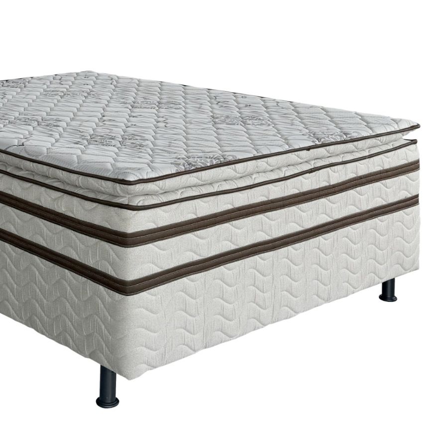 Cama Box Casal Master 138x64 com Pillow - Design Colchões