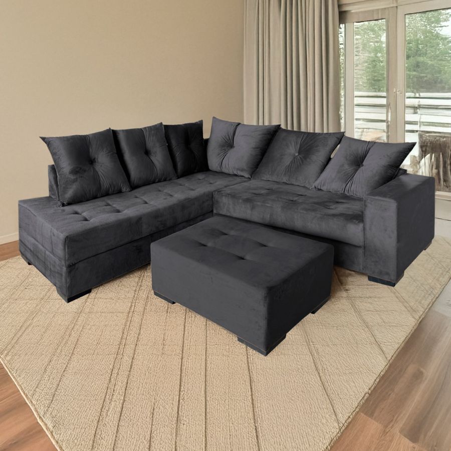 Estofado de Canto Leblon com Puff | Design