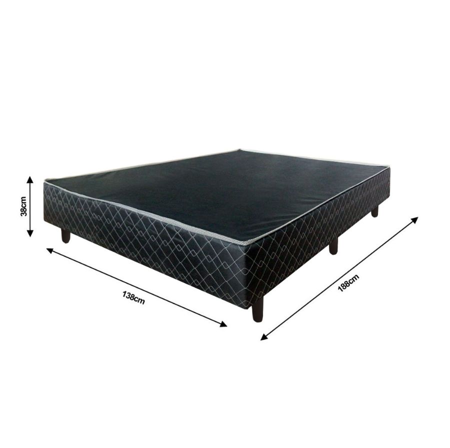 Base Box Casal 138x38 cm - Design Colchões
