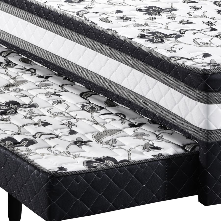 Cama Box Solteiro com Auxiliar Real 88x57 cm - Design Colchões