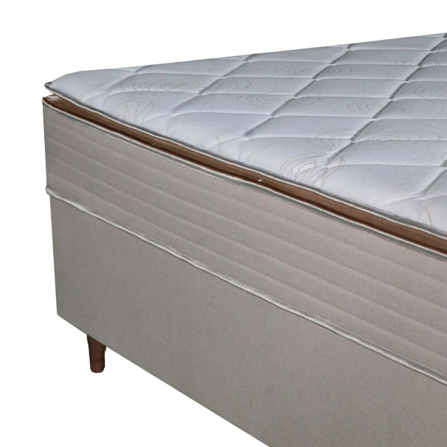 Conjunto Cama Box Casal Primore 138cm, Espuma D45 - Bom Pastor