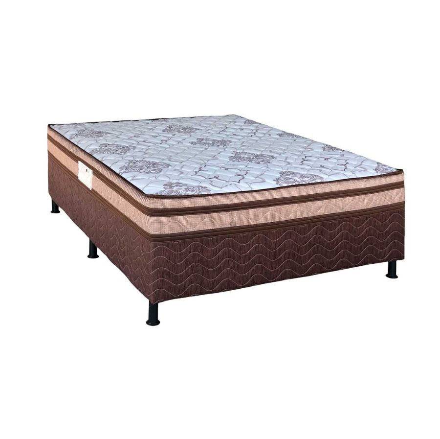 Cama Box Casal 138cm América, com molas | Design Colchões
