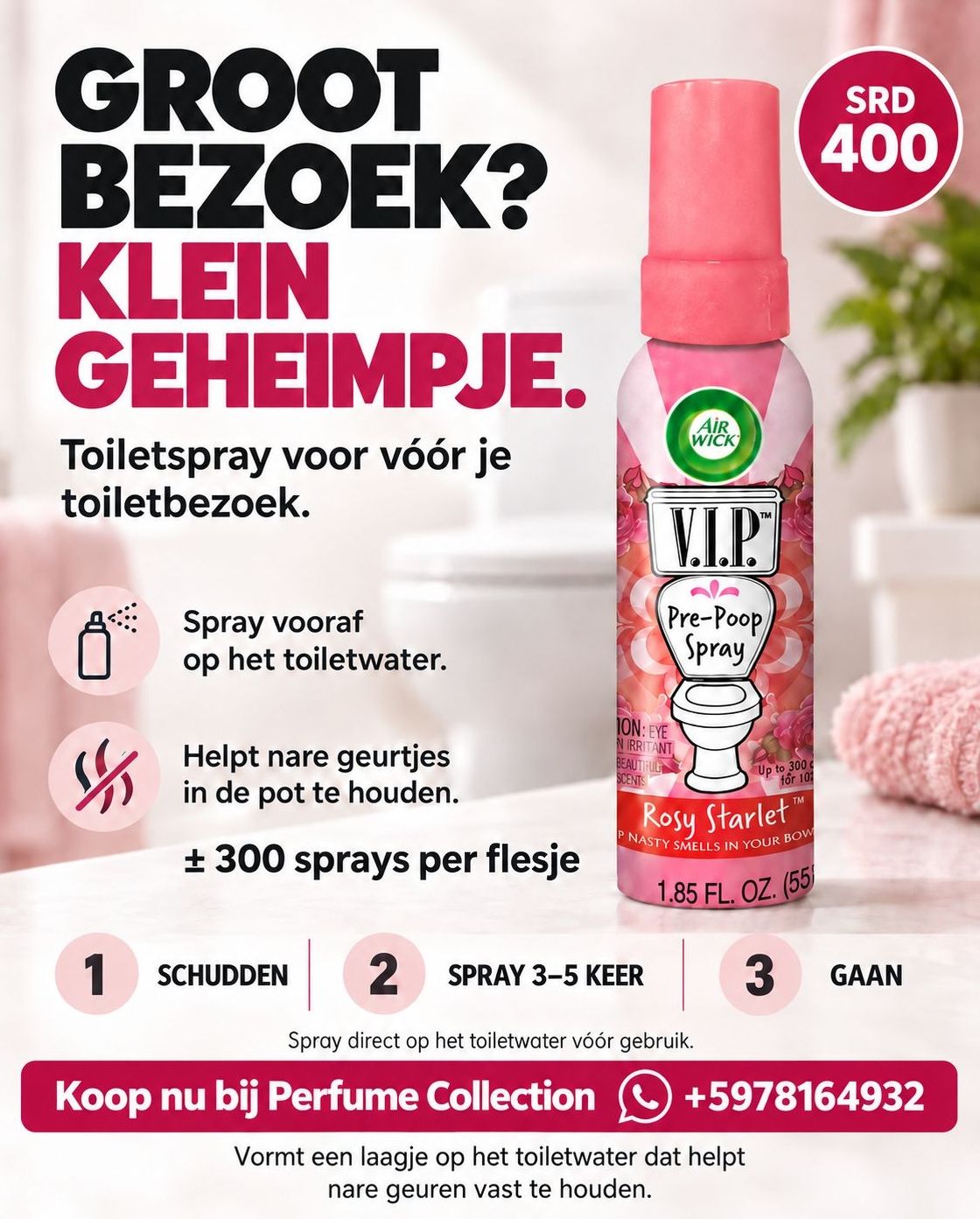 Airwick VIPoo Toilet Spray