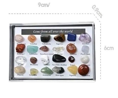 Caja de piedras naturales