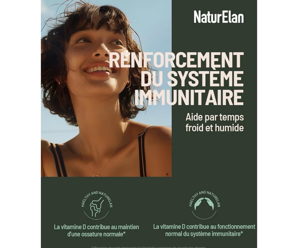 Vitamine D3 K2 50ml / 2000IU - NaturElan