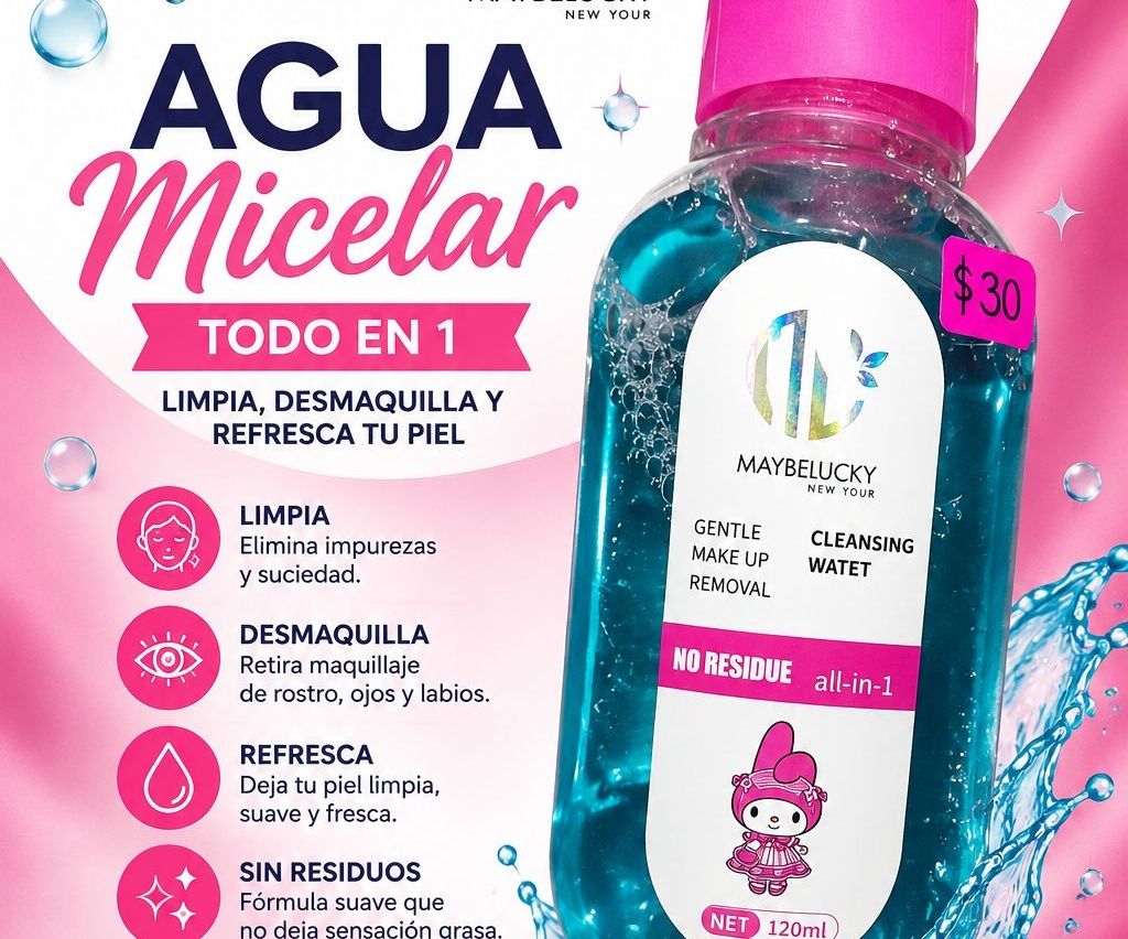Agua micelar/ Desmaquillante