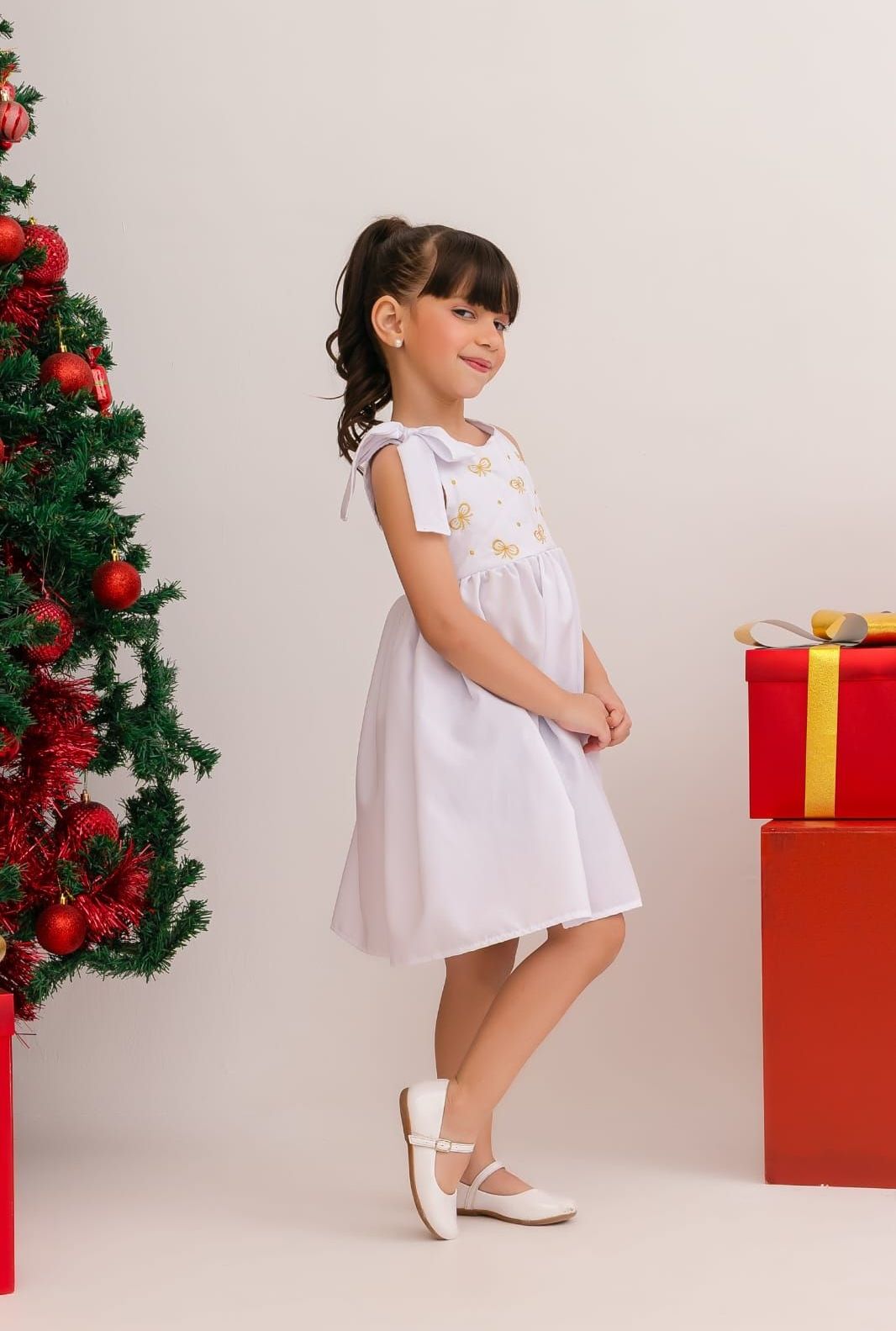 Vestido laços Branco