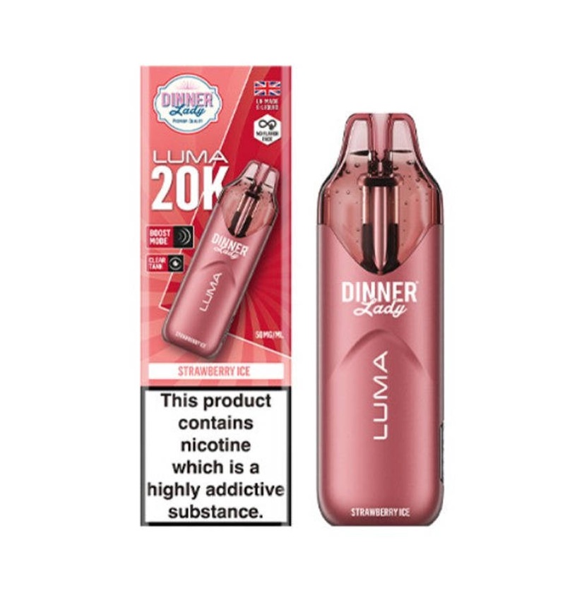 DINNER LADY LUMA STRAWBERRY ICE 20000 PUFFS