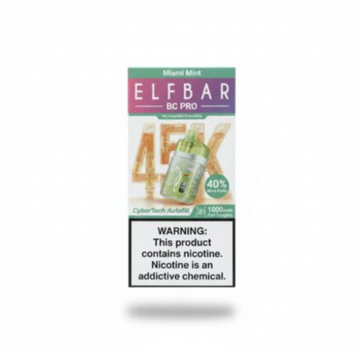 ELFBAR BC PRO MIAMI MINT 45000 PUFFS