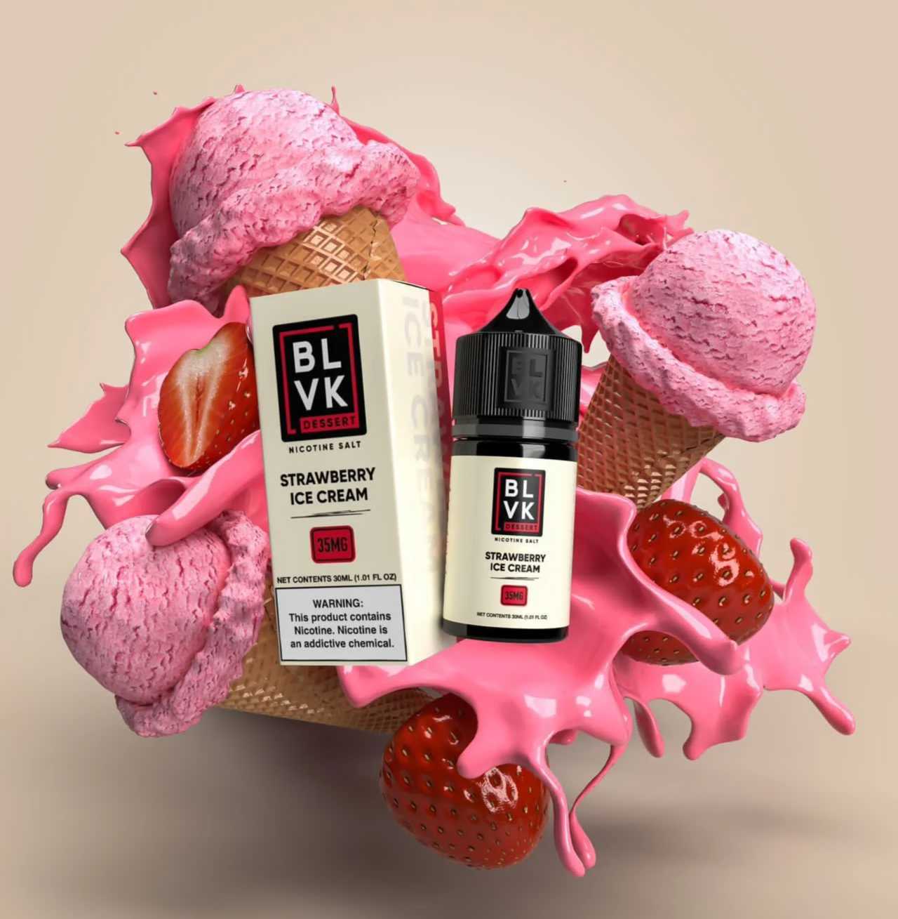 BLVK STRAWBERRY CREAM ICE | 35MG 30ML