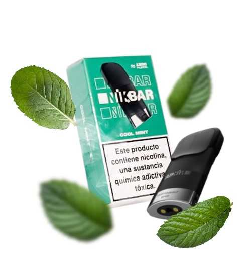CARTUCHO NIKBAR NPOD COOL MINT ICE 1200 PUFFS