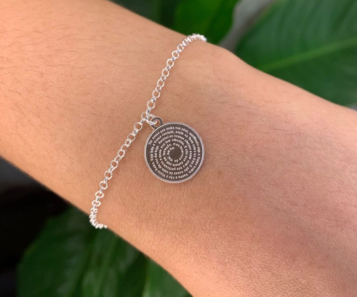 Pulseira Pai Nosso Medalha