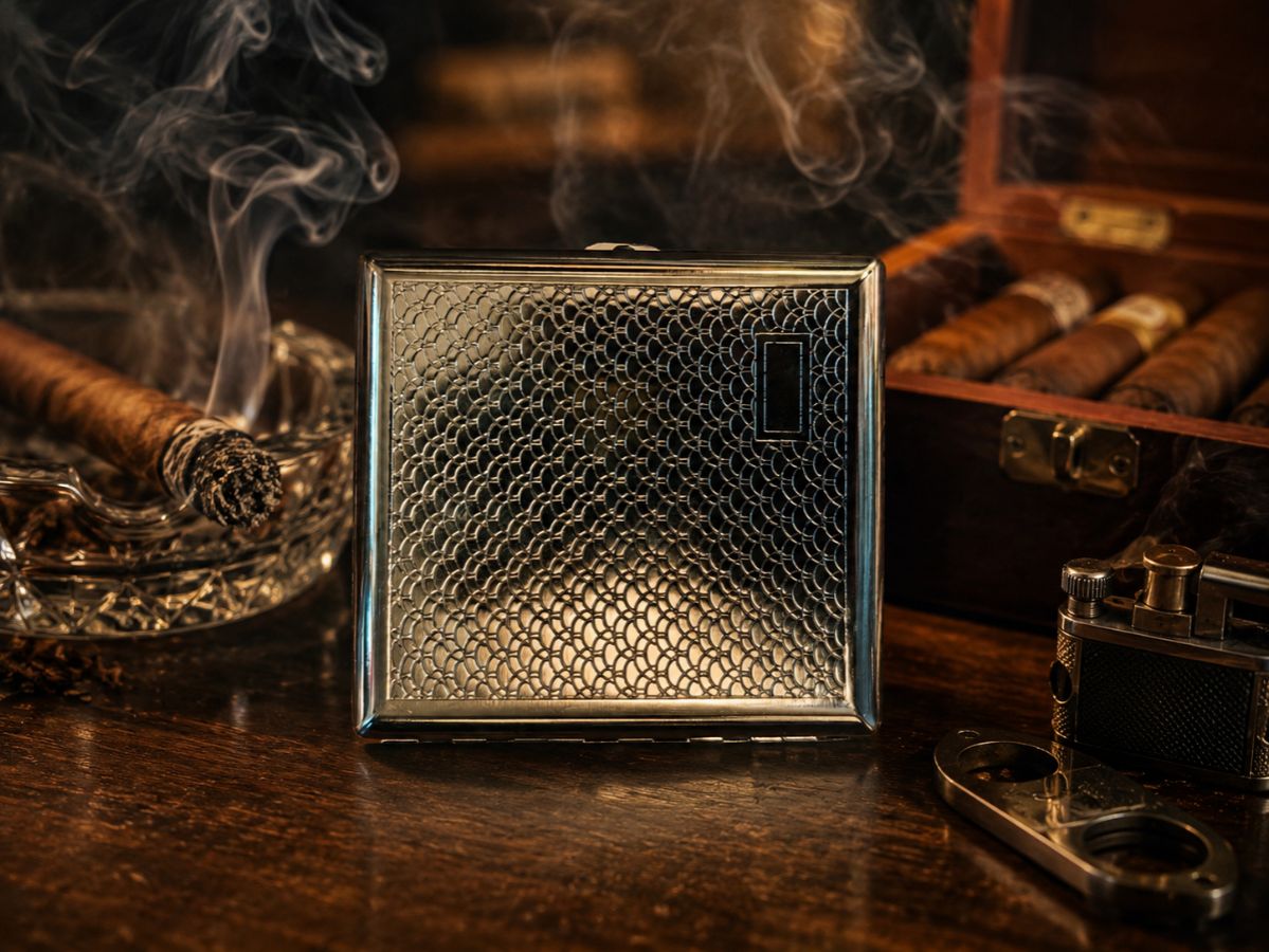 Cigarette's Case-Vitage Silver