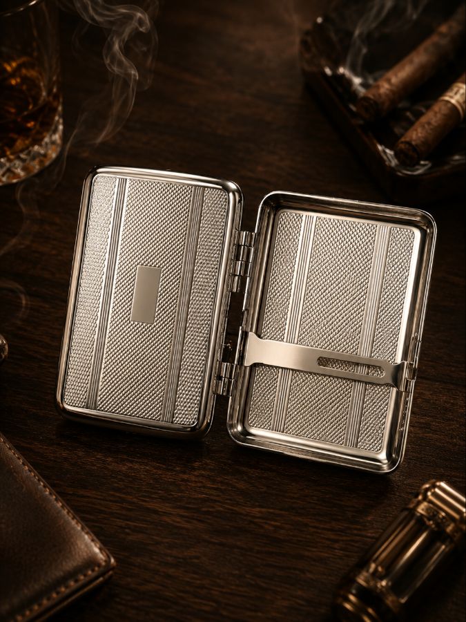 Cigarette's Case-Vitage Silver
