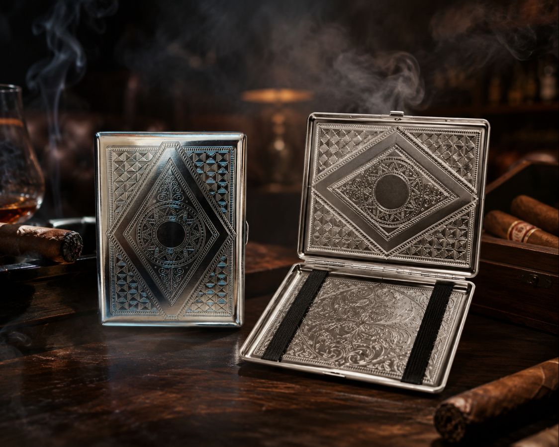 Cigarette's Case-Vitage Silver