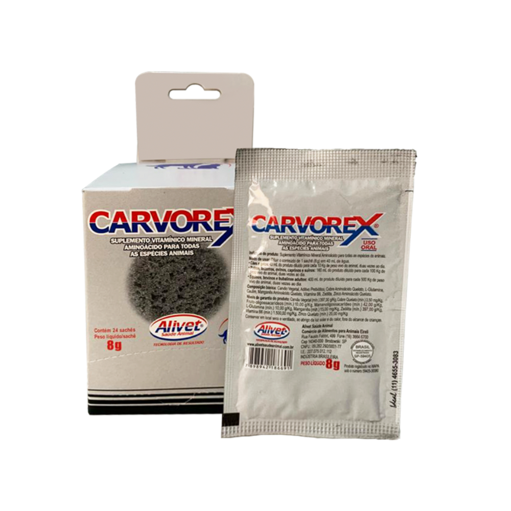 Carvorex Carvão Ativado Alivet 8g