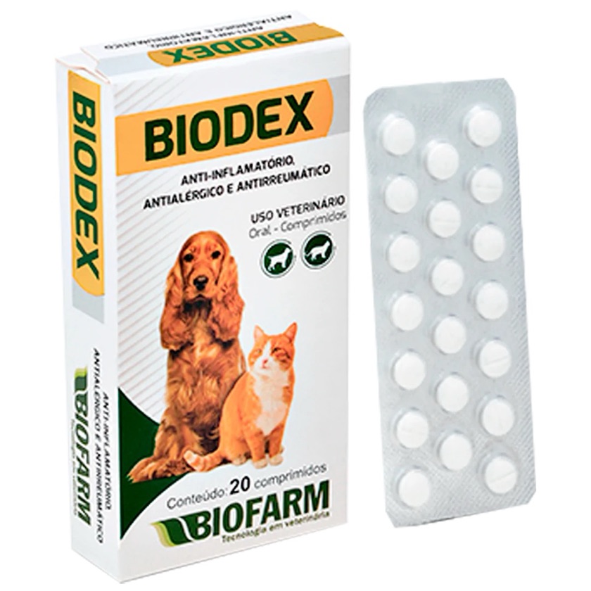 Biodex Anti-inflamatório, Antialérgico e Antirreumático Biofarm (Cartela)