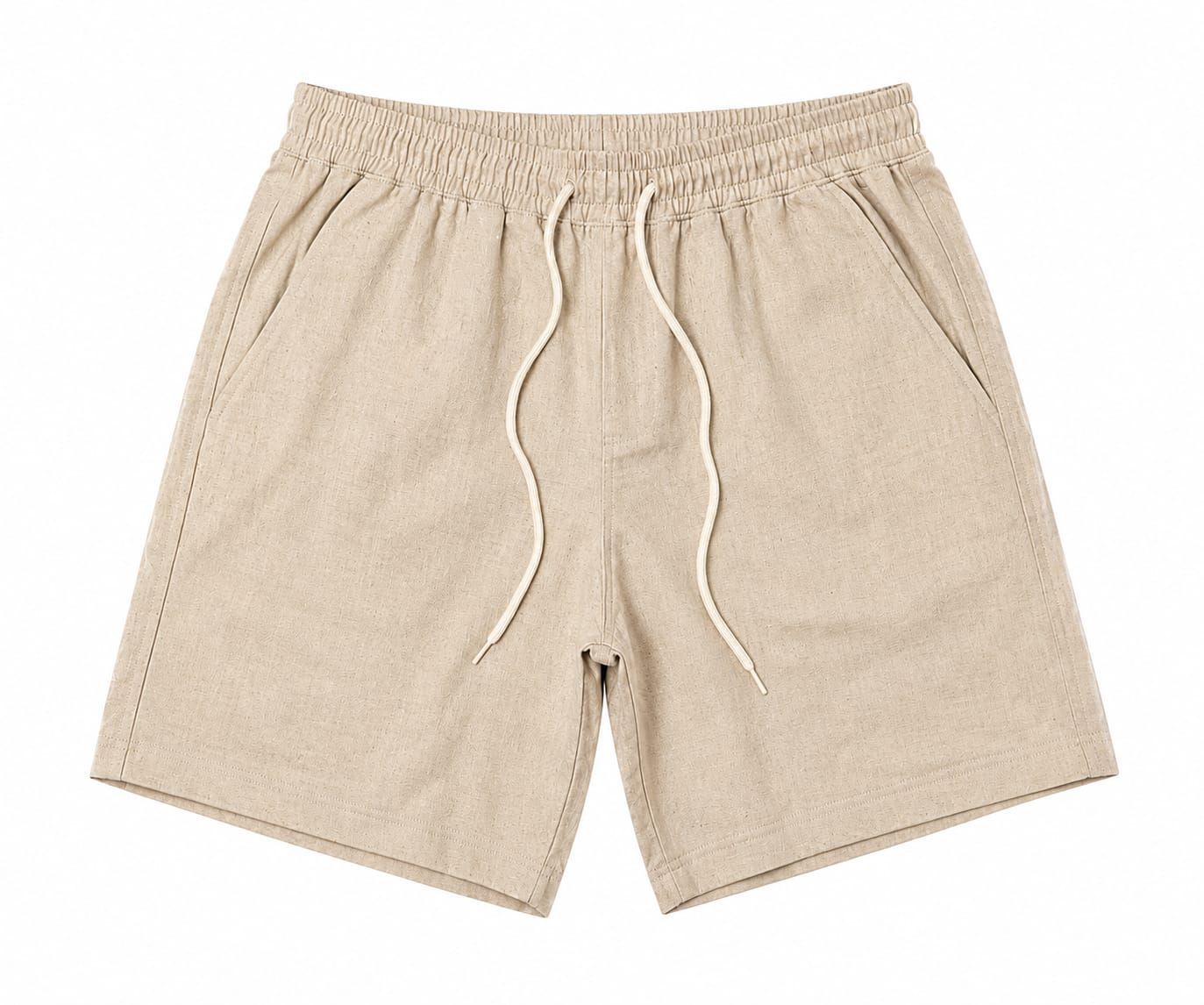 Short Linho Bege Claro