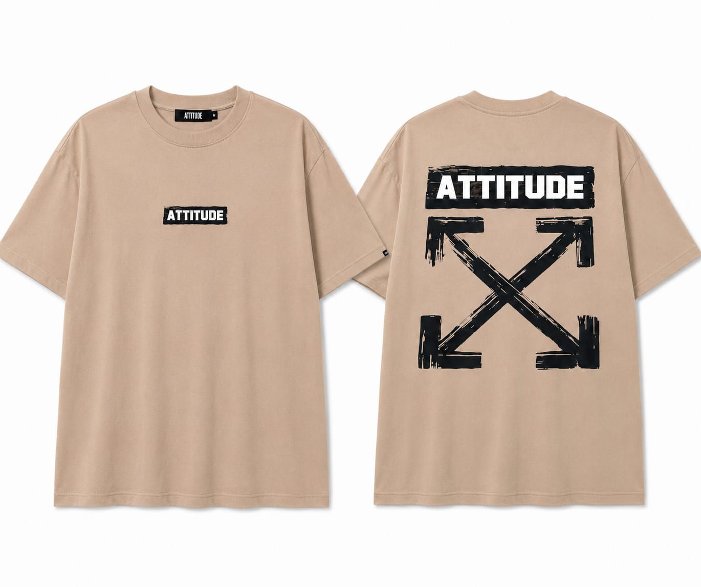 Camisa Oversized Atitude X Bege