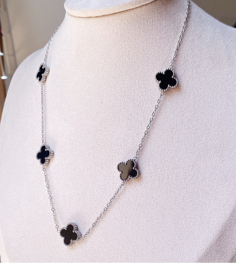 Conjunto Trevo Van vleef preto