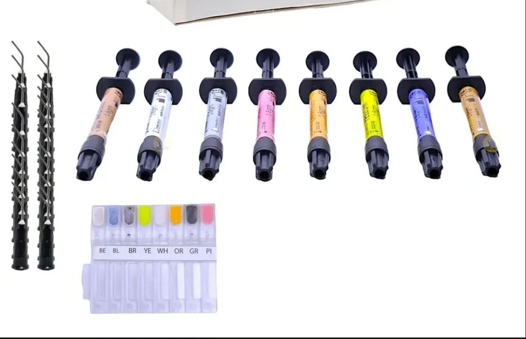 1 pieza jeringa de Parafill Stains maquillaje Pigmentos para resina diferentes colores