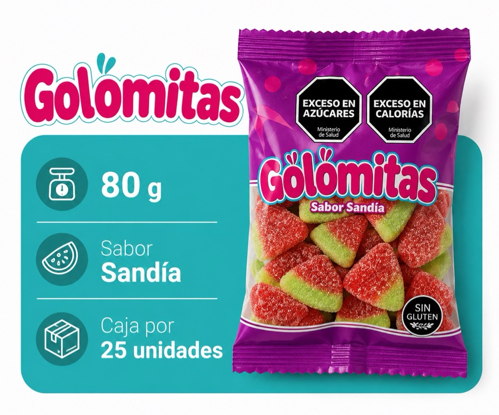 Golomitas Sandía 🍉 x 25 Uds