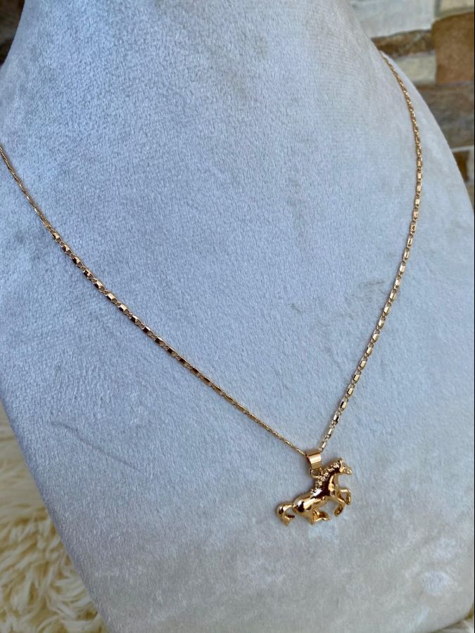 CADENA ESPEJO CON DIJE DE CABALLO