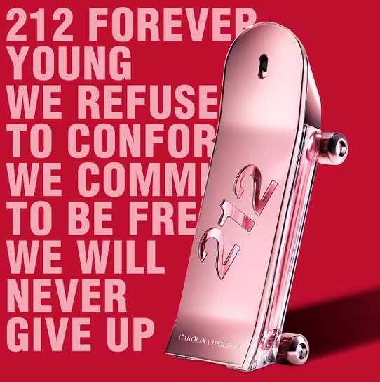 212 Heroes For Her Carolina Herrera Perfume Feminino Eau de Parfum 80ml