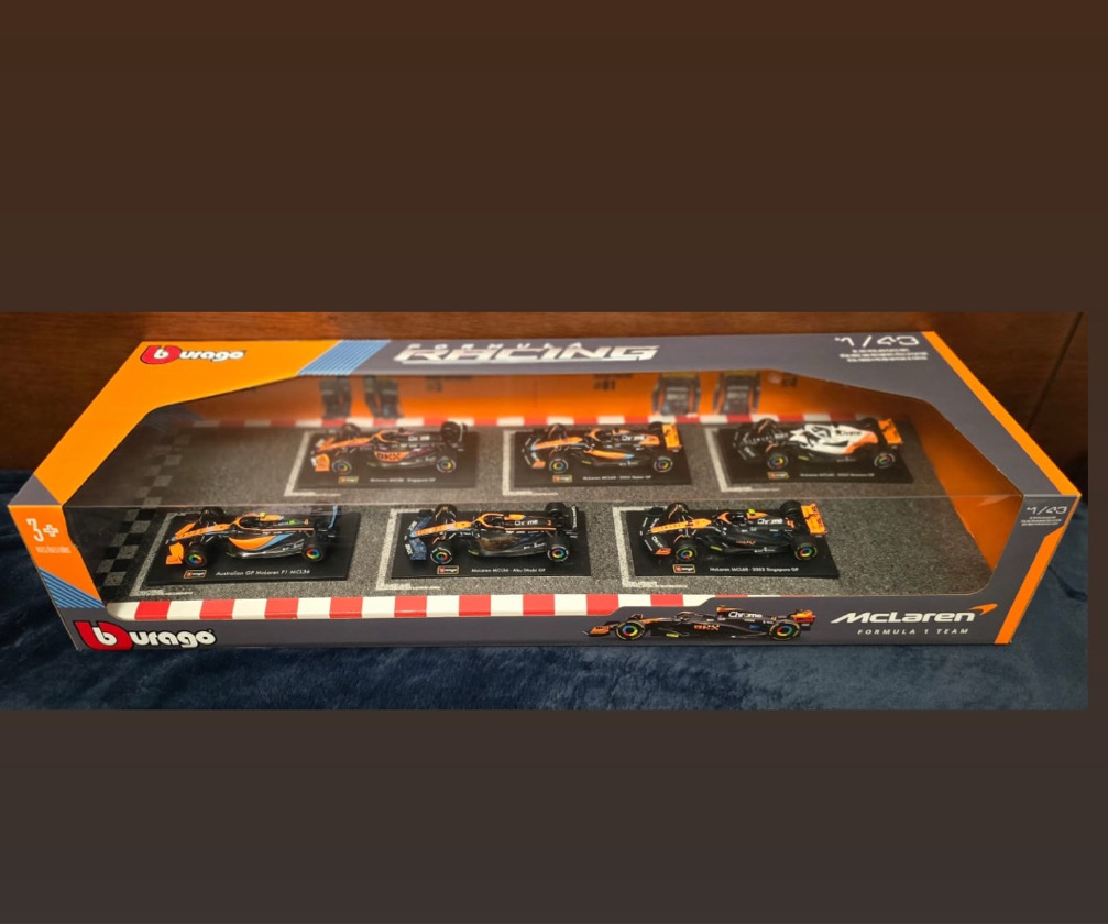 Colección de 6 autos de carreras F1 McLaren