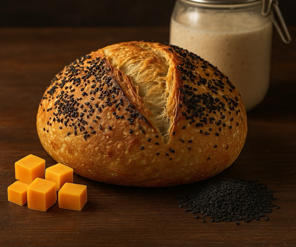 Hogaza Cheddar & Ajonjoli