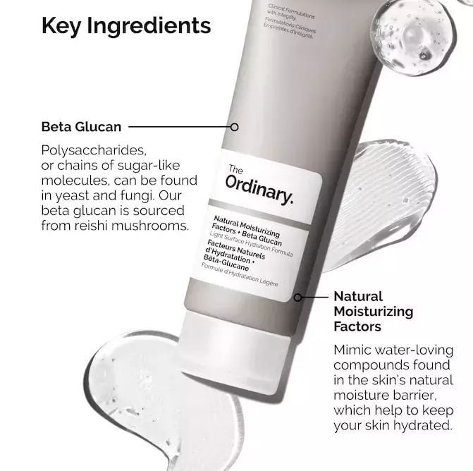 30ml Natural Moisturizing Factors + Beta Glucan – The Ordinary 💧