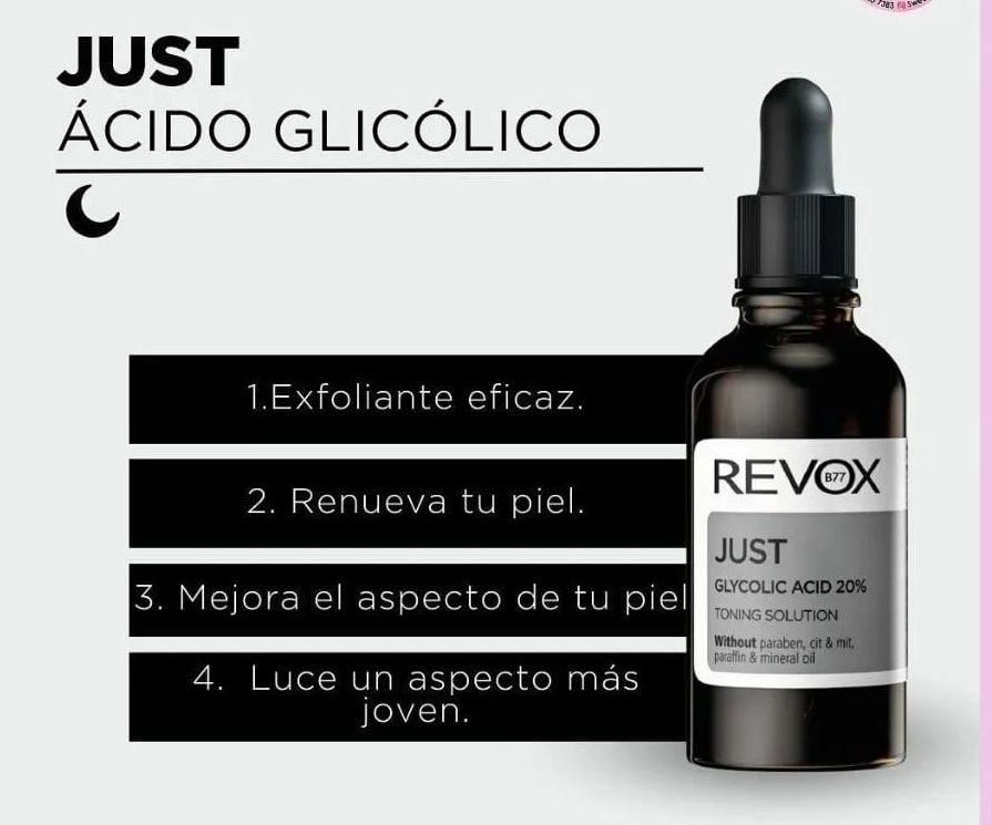 Äcido Glicólico al 20% JUST REVOX