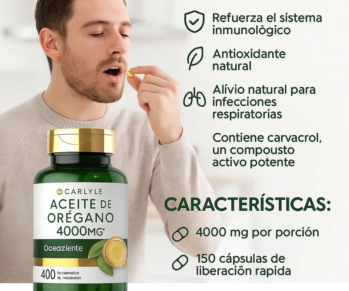 🌿🇺🇸 Aceite de Orégano en Cápsulas