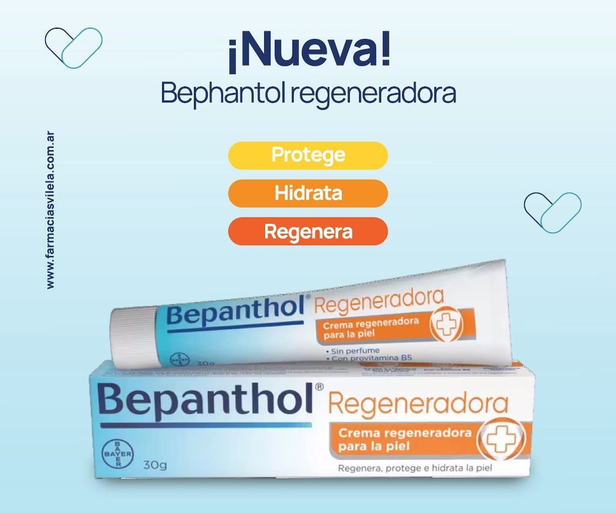 🌸 Bepanthol-Bepanthen regeneradora y de protección.