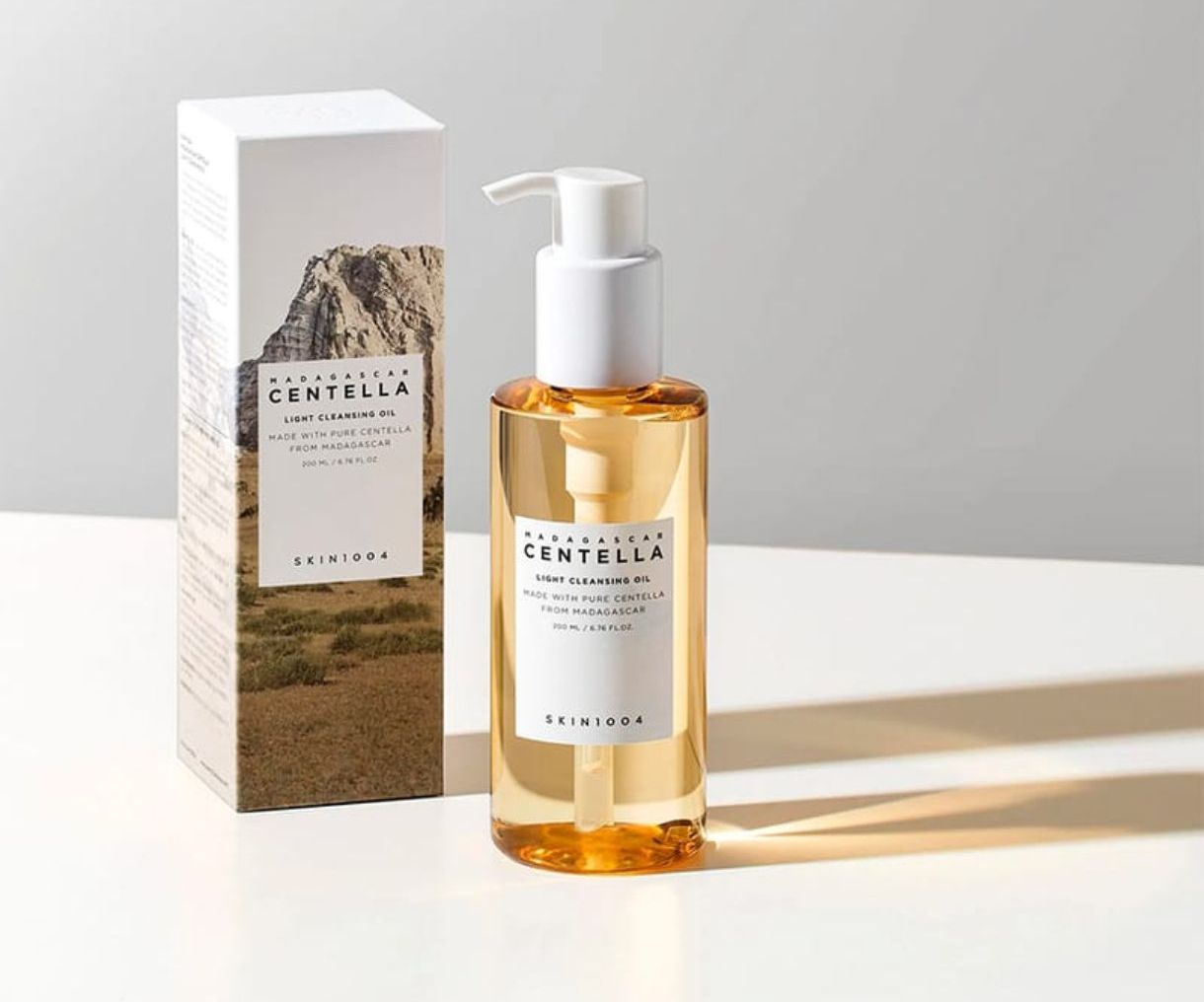 🇰🇷 Aceite limpiador 200 ml Madagascar Centella Light Cleansing Oil de SKIN 1004 🇰🇷