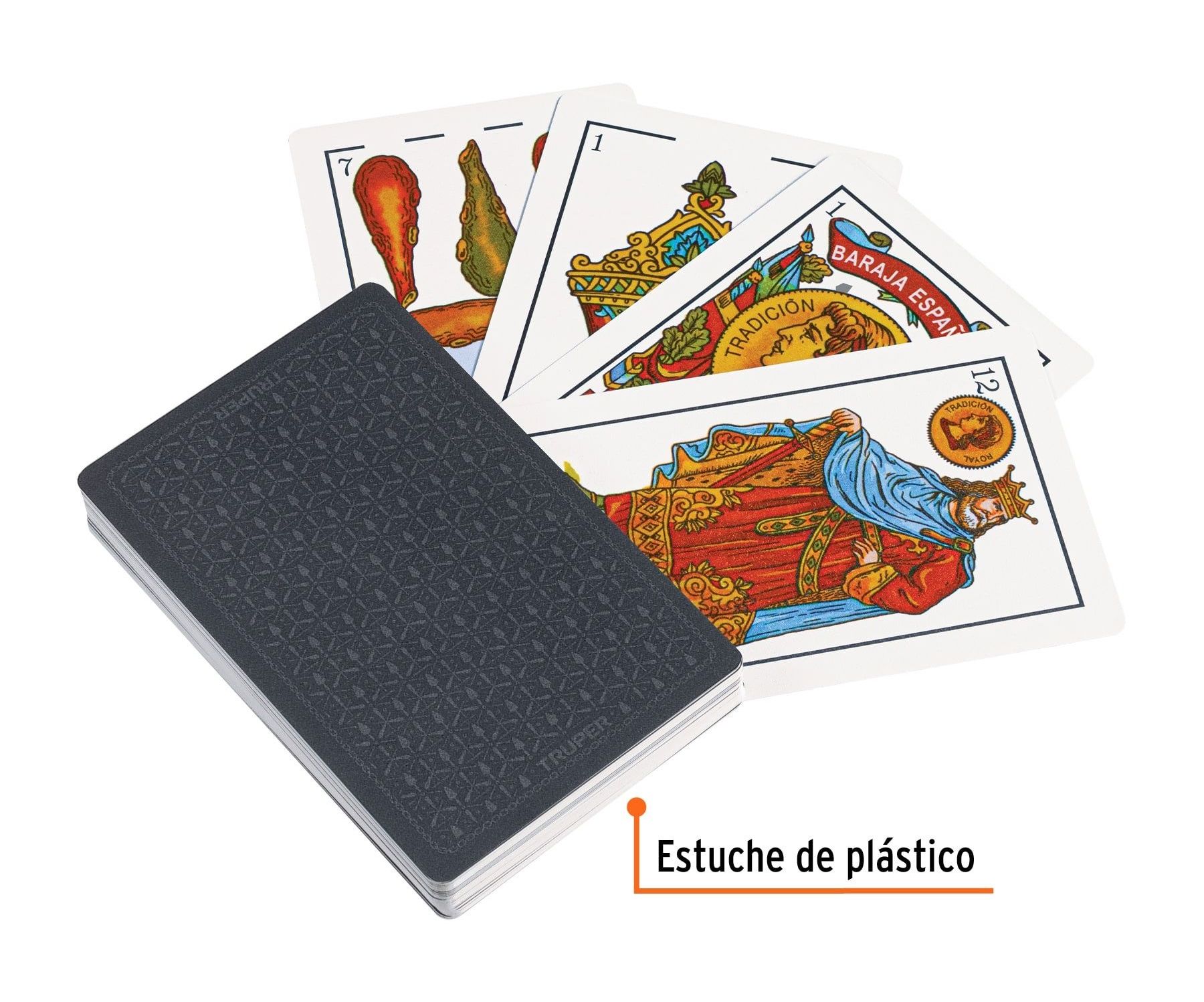 Baraja Española de 40 Cartas de Plastico. TRUPER. 61138. BRJ40