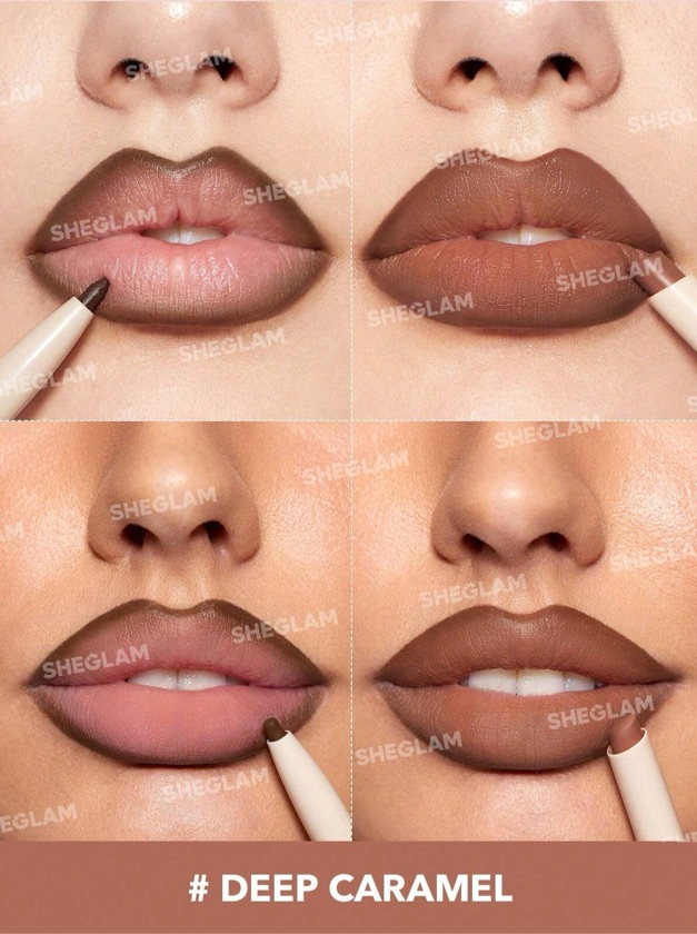 Glam 101 Lipstick & Liner Duo-Deep Caramel