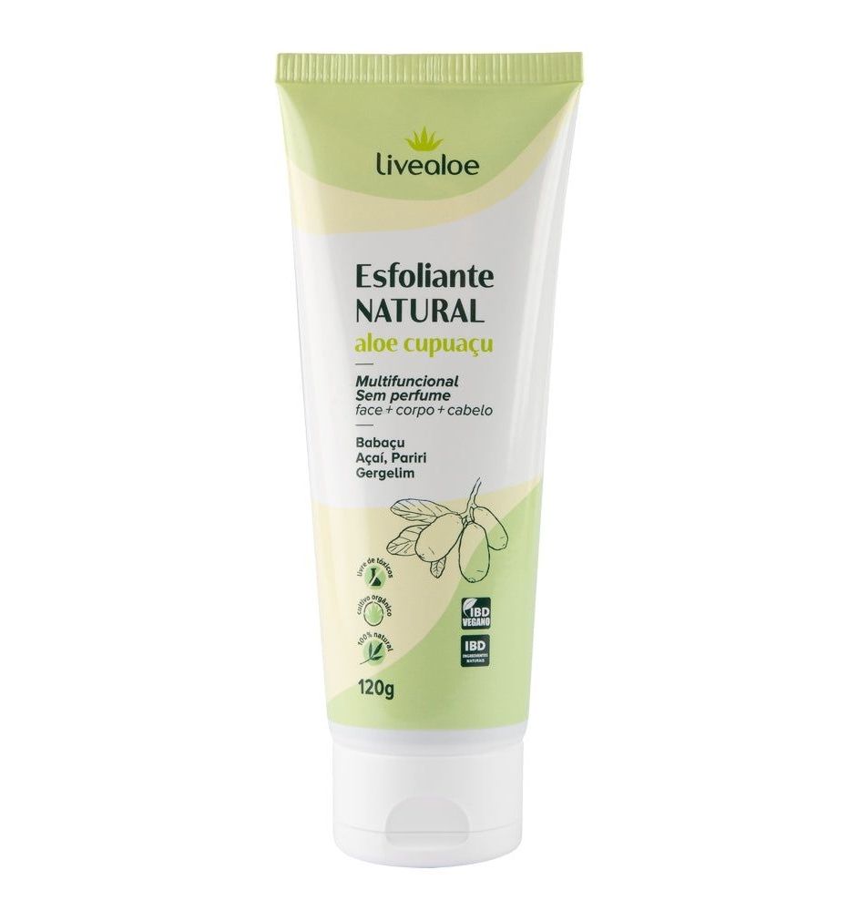Esfoliante Natural Aloe Cupuaçu 120ml