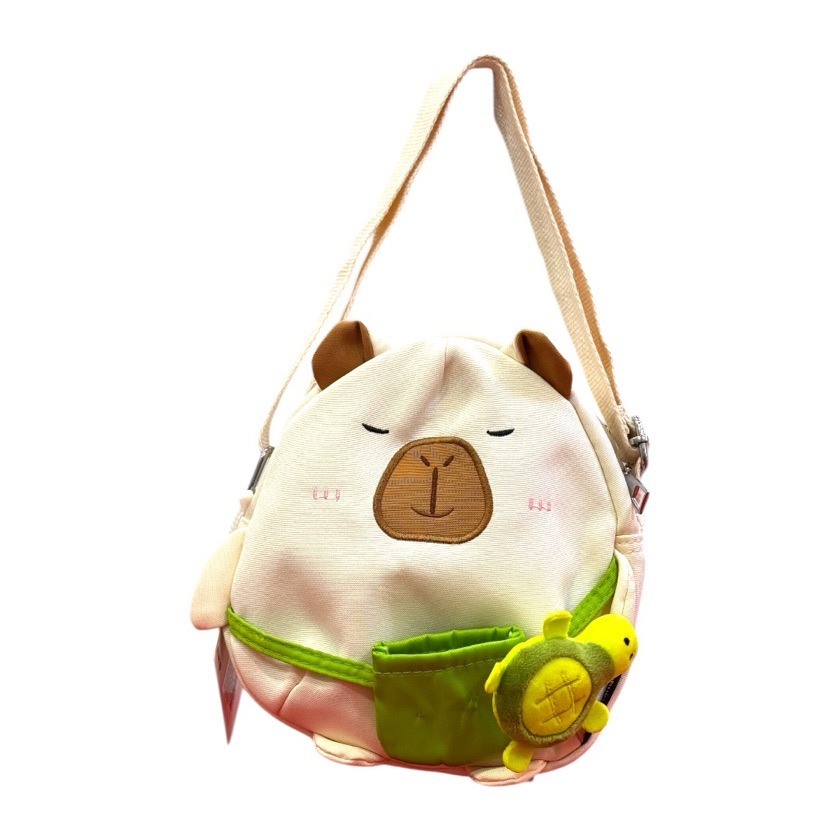 Bolsa Transversal Capivara e tartaruga