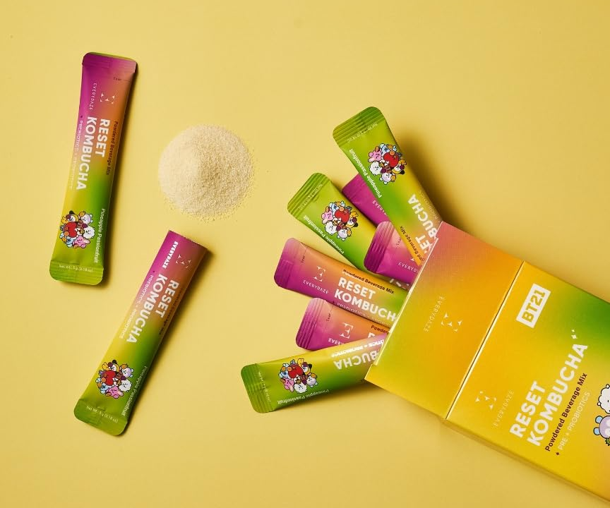 EVERYDAZE BT21 - Powdered Beverage Mix Pre + Probiotics Pineapple Passionfruit