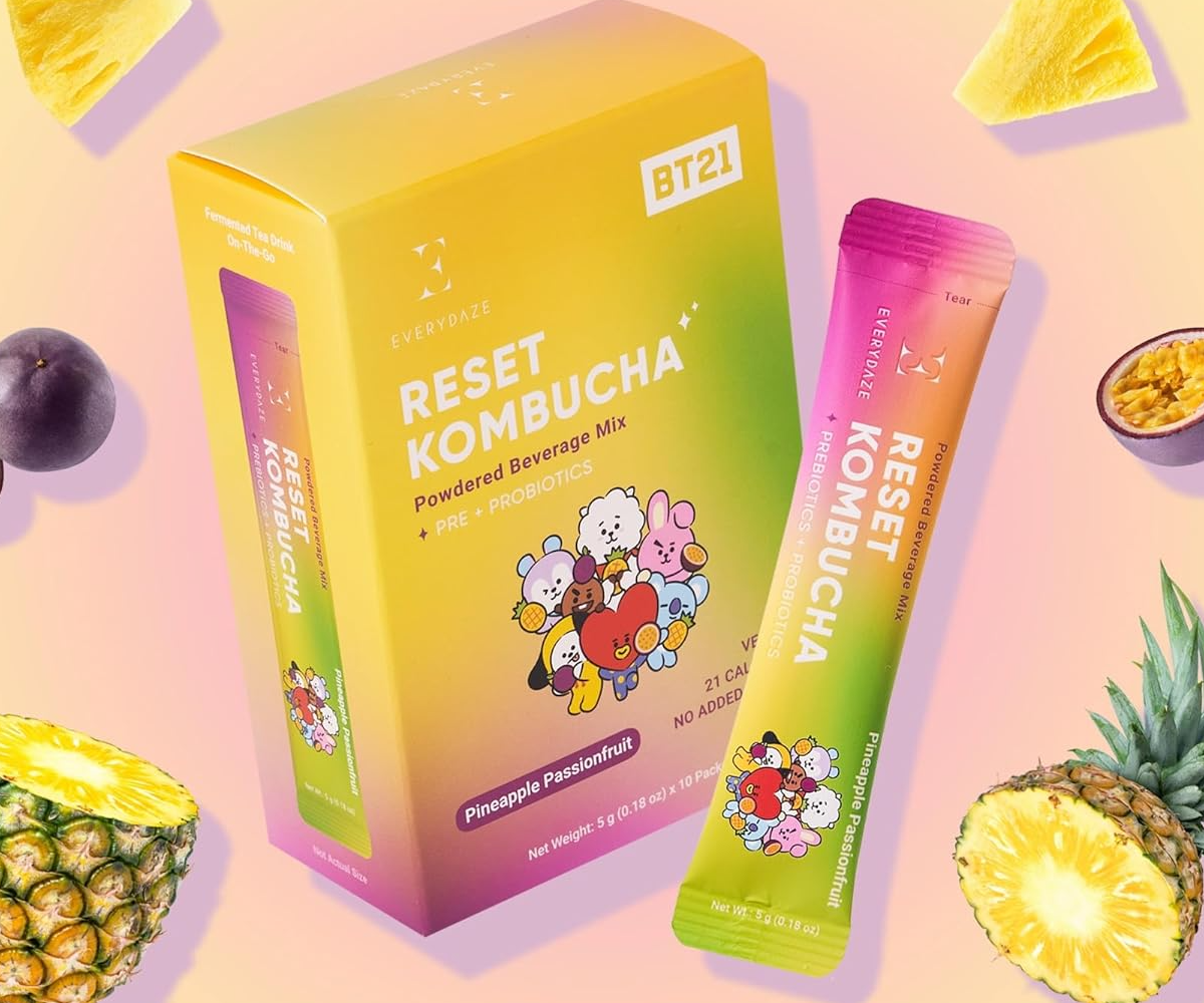 EVERYDAZE BT21 - Powdered Beverage Mix Pre + Probiotics Pineapple Passionfruit