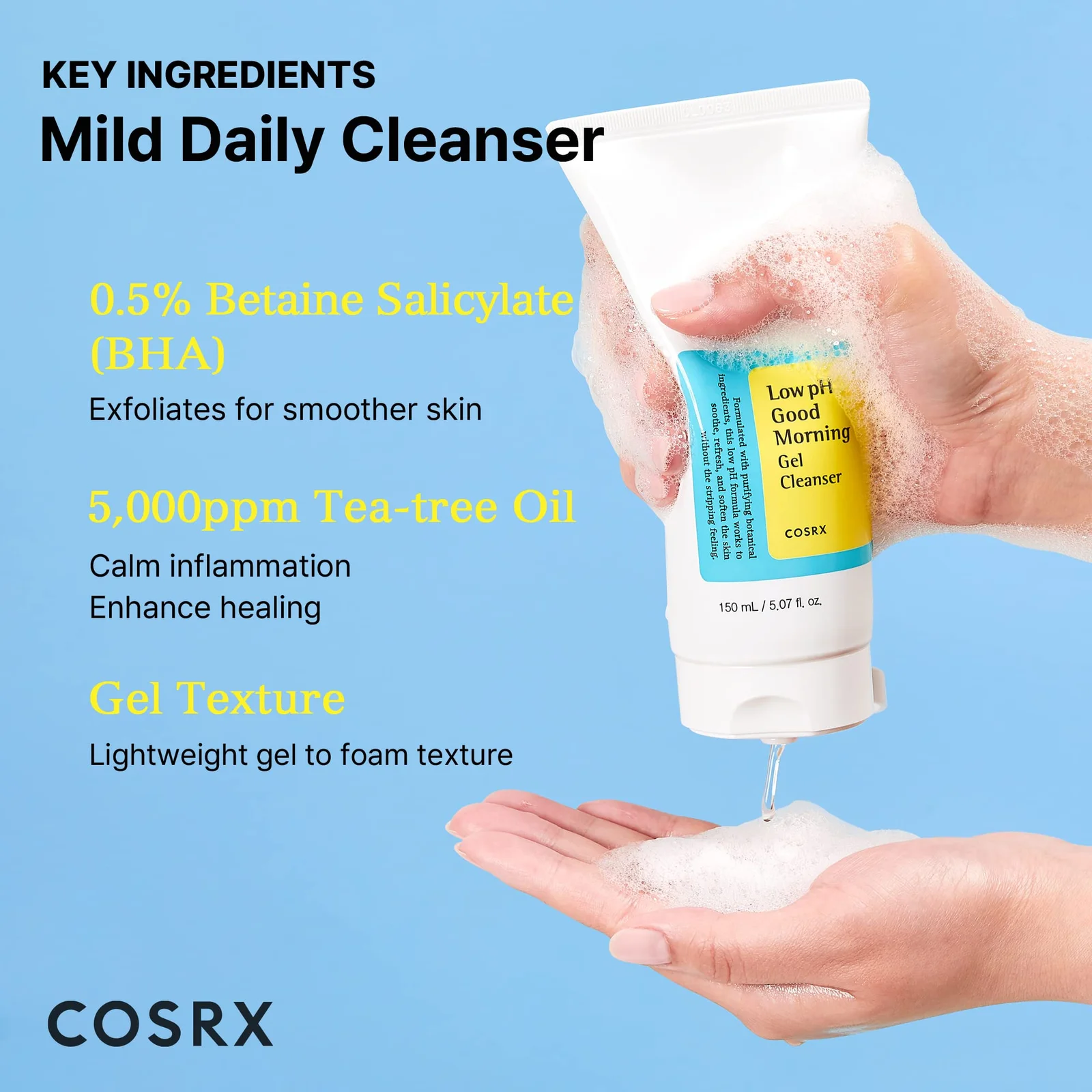 COSRX - Low Ph Good Morning Gel Cleanser 50ml
