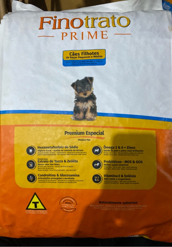 Finotrato prime cães filhotes R / pequenas e médias 10kg