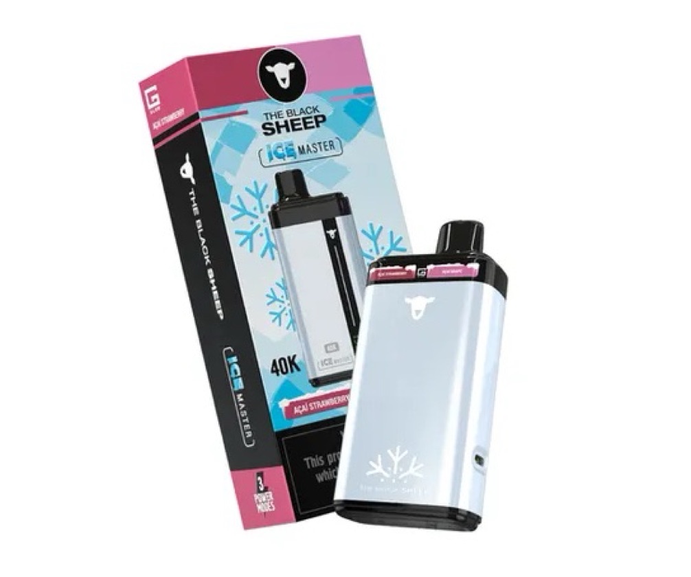 Black Sheep 40k Ice Master - Dois Sabores (Kiwi Uva Carambola/Açaí Banana Morango)