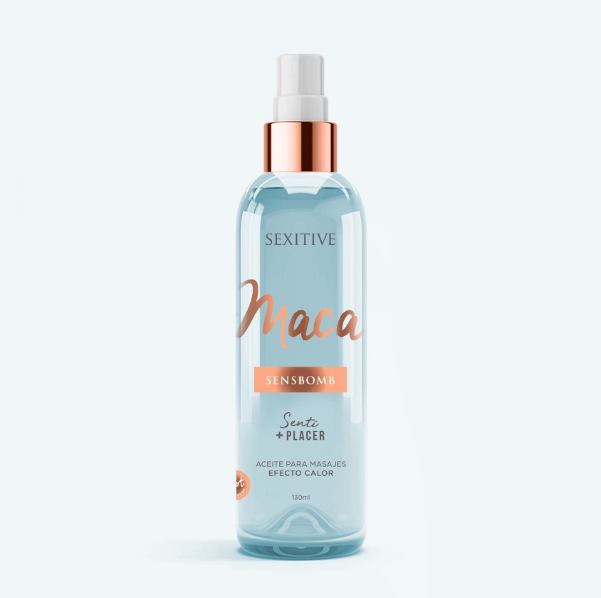 Body Oil Efecto Calor SENSBOMB MACA 130ml