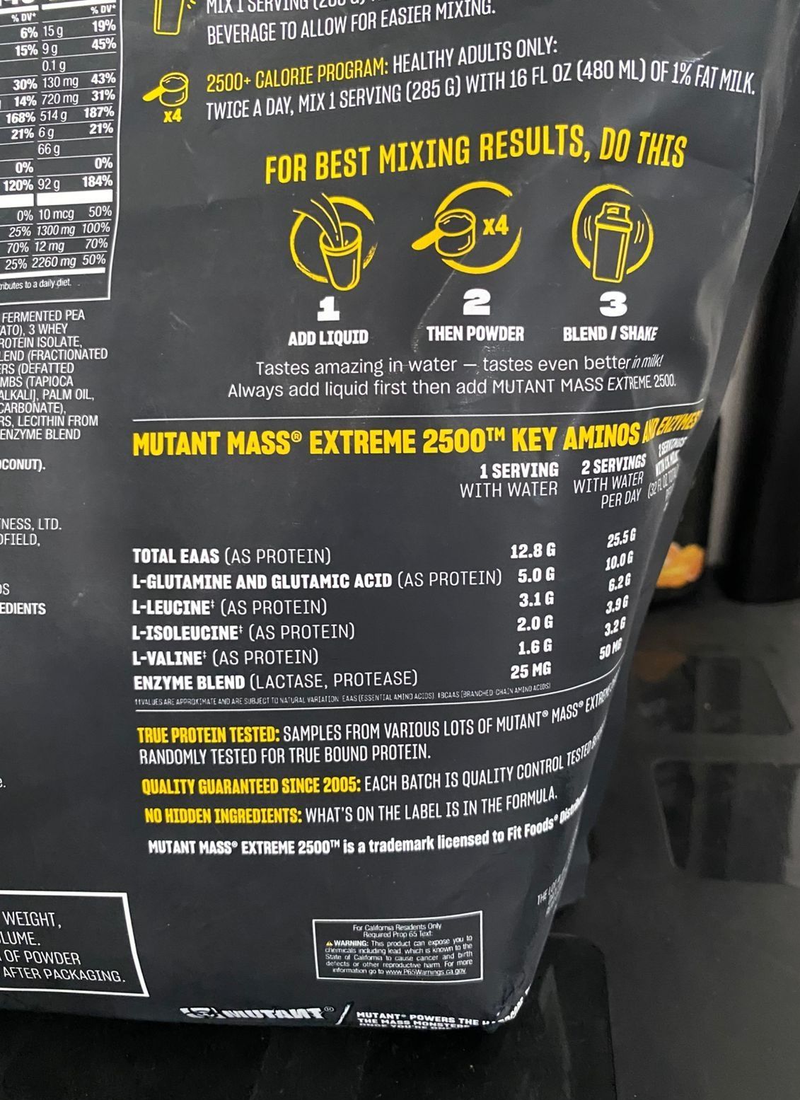 Mutant mass extreme 6lbs